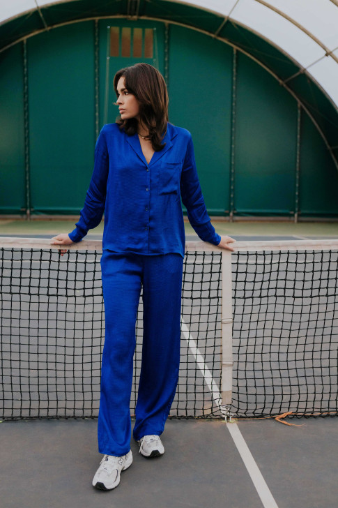 Pantalon Jonas bleu électrique
