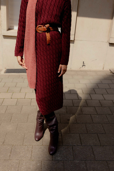 Burgundy Dolores dress