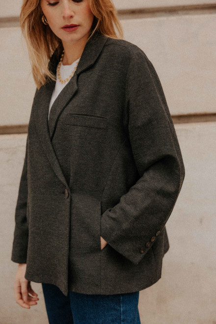 Veste Caroll anthracite Orta