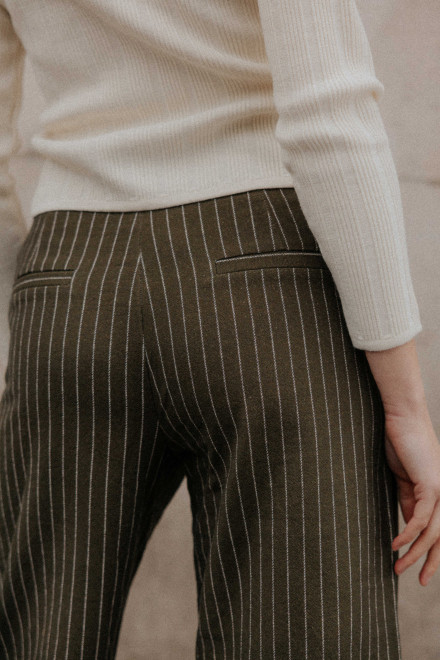 Pantalon Amandine Rayure kaki Orta