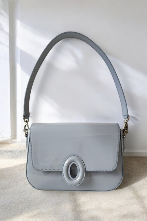 Le Bruxelles Bag Blue Candy-Coated Patent Leather