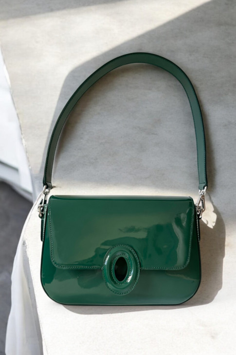 Le Bruxelles Green Patent Leather Bag