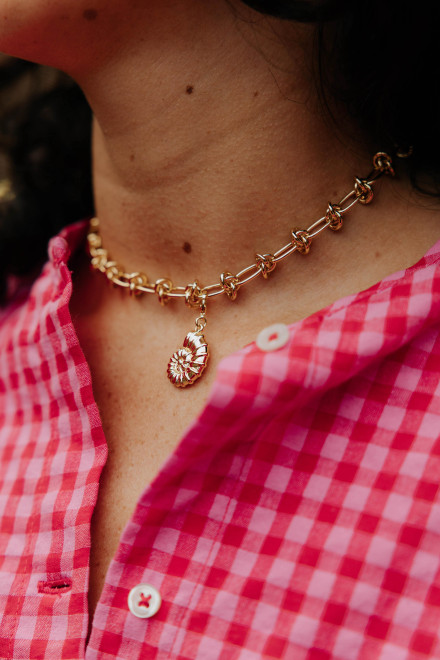 Collier Hestia doré orta