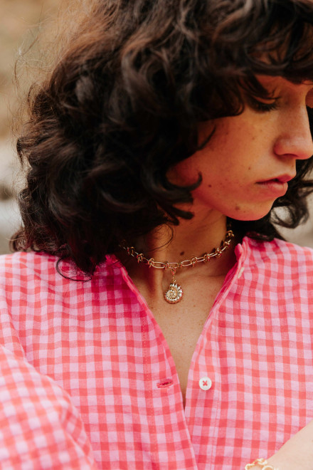 Collier Hestia doré orta