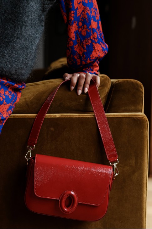 Sac Le Bruxelles Rouge brillant