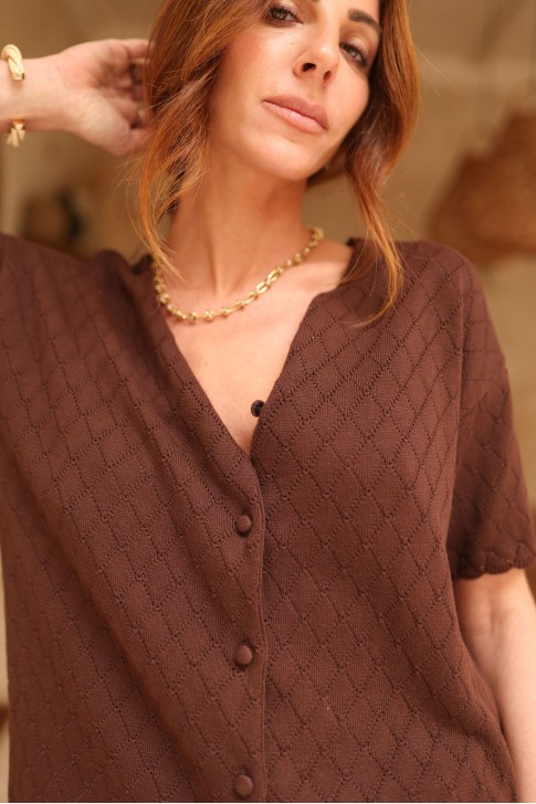 Justine chocolate top