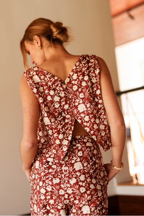 Harriet top roussillon brick