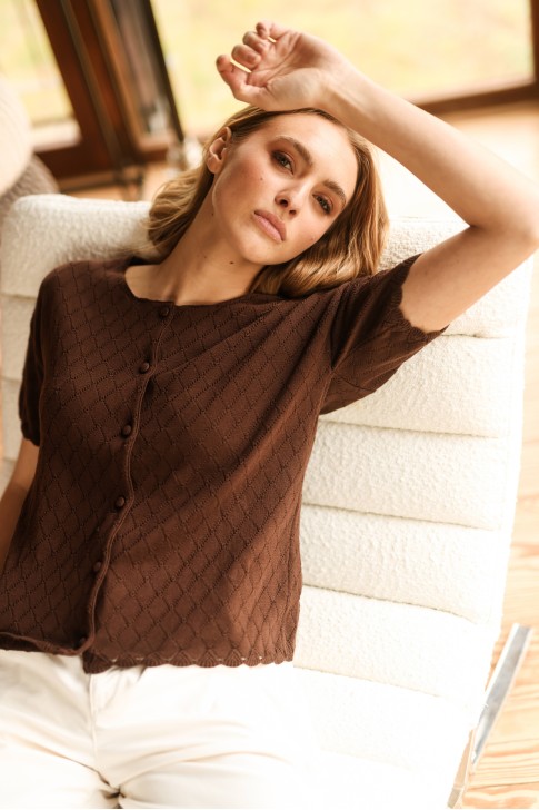 Justine chocolate top