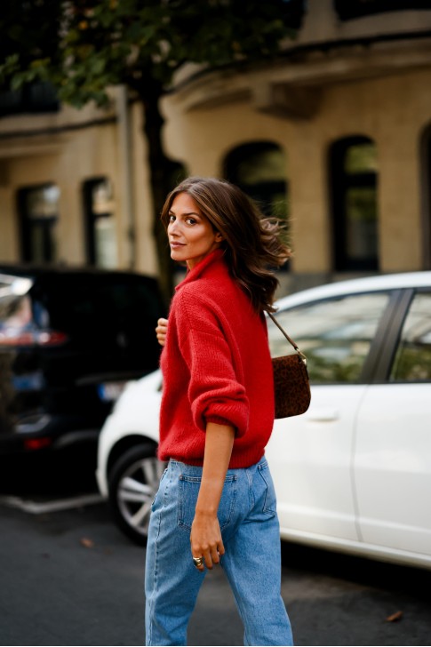 Maille Gabin rouge