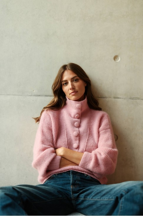 Pink Basil knit
