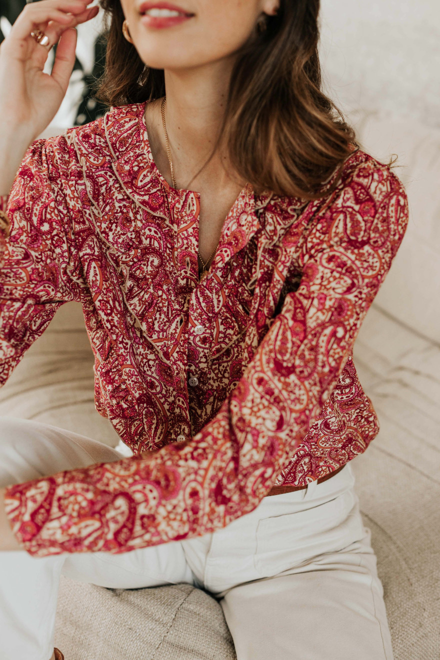 Laura pink cashmere blouse - Orta