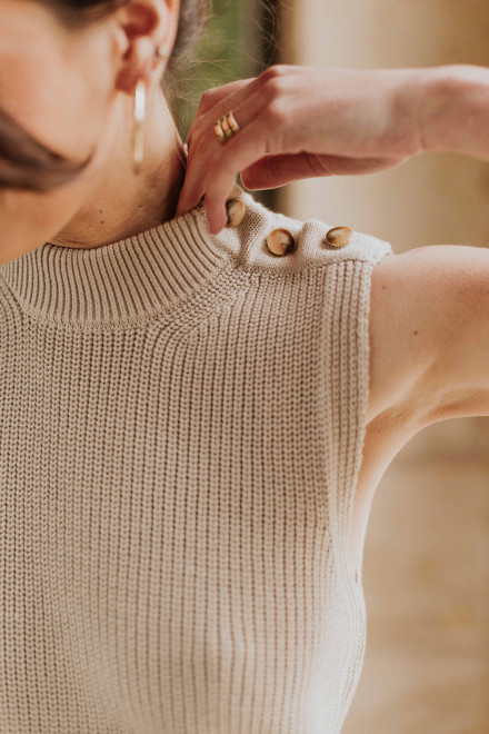 Charlène sable top - Orta