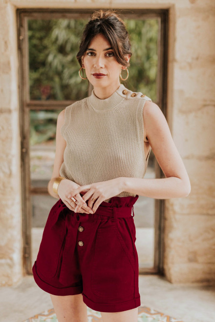 Top Charlène sable - Orta