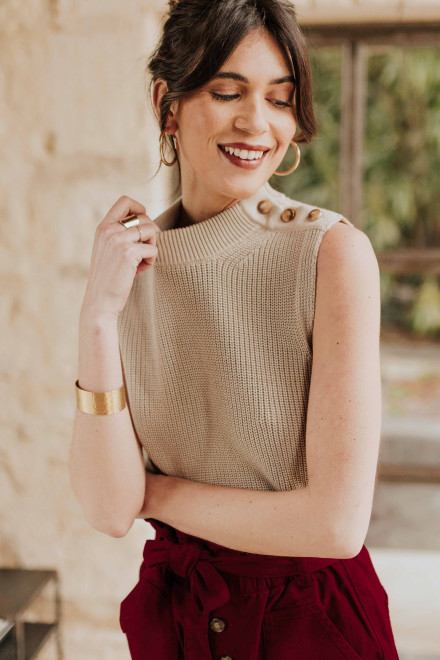 Charlène sable top - Orta