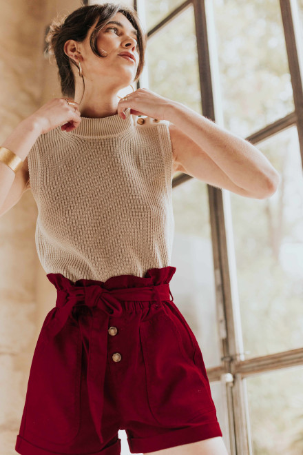 Charlène sable top - Orta