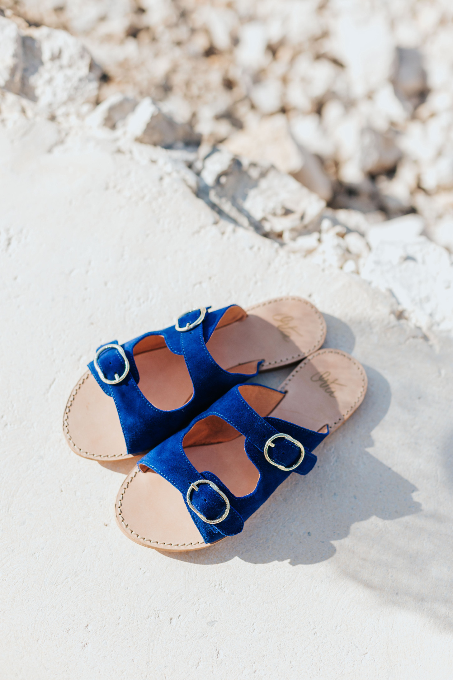 All kinds of Cupboard Appropriate Faro bleu électrique sandals - Orta